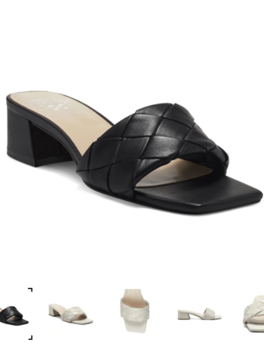 Semtera Block Heel Woven Strap Vince Camuto - Size: 7
